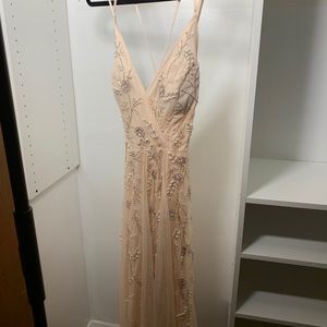 ASOS Beaded Pink Strappy Dress